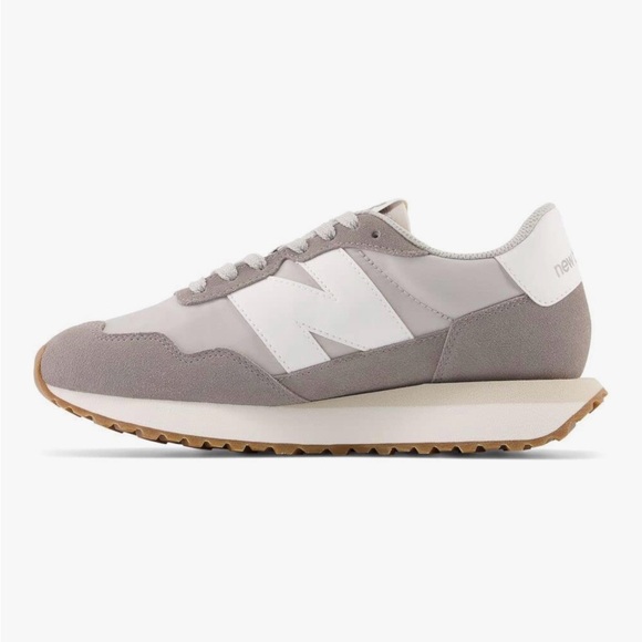 New Balance Shoes - New Balance Suede and Mesh Gray Sneakers